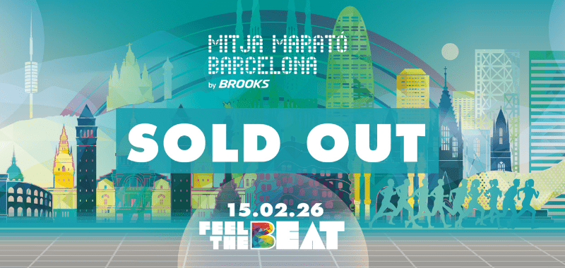 la mitja marato barcelona by brooks cuelga el cartel de completo con 36.000 runners nuevo record de participacion